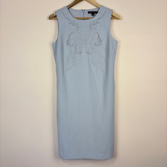Brooks Brothers Dresses & Skirts - Brooks Brothers Blue Beaded Embroidered Sleeveless Shift Dress